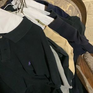 EIGHT authentic polo shirts! Sold as bundle!